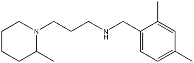 [(2,4-dimethylphenyl)methyl][3-(2-methylpiperidin-1-yl)propyl]amine,,结构式