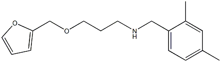 [(2,4-dimethylphenyl)methyl][3-(furan-2-ylmethoxy)propyl]amine 化学構造式