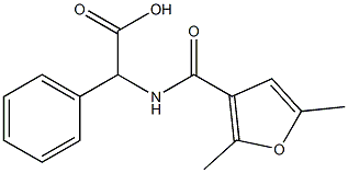 [(2,5-dimethyl-3-furoyl)amino](phenyl)acetic acid 结构式