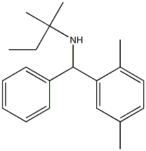 [(2,5-dimethylphenyl)(phenyl)methyl](2-methylbutan-2-yl)amine Structure