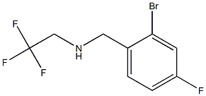 [(2-bromo-4-fluorophenyl)methyl](2,2,2-trifluoroethyl)amine Structure