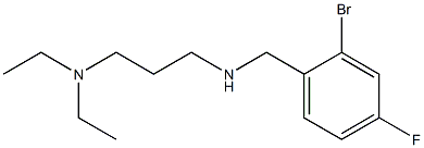 [(2-bromo-4-fluorophenyl)methyl][3-(diethylamino)propyl]amine Structure