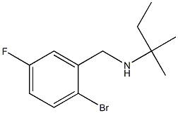 [(2-bromo-5-fluorophenyl)methyl](2-methylbutan-2-yl)amine Structure