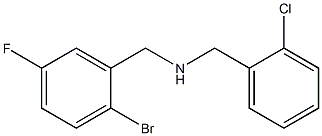 [(2-bromo-5-fluorophenyl)methyl][(2-chlorophenyl)methyl]amine Structure