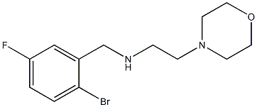 [(2-bromo-5-fluorophenyl)methyl][2-(morpholin-4-yl)ethyl]amine,,结构式