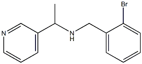 [(2-bromophenyl)methyl][1-(pyridin-3-yl)ethyl]amine,,结构式