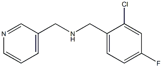 [(2-chloro-4-fluorophenyl)methyl](pyridin-3-ylmethyl)amine,,结构式