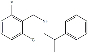 [(2-chloro-6-fluorophenyl)methyl](2-phenylpropyl)amine Struktur