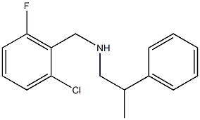 [(2-chloro-6-fluorophenyl)methyl](2-phenylpropyl)amine 化学構造式