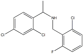 [(2-chloro-6-fluorophenyl)methyl][1-(2,4-dichlorophenyl)ethyl]amine 化学構造式