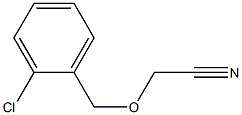 [(2-chlorobenzyl)oxy]acetonitrile 化学構造式