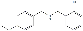 [(2-chlorophenyl)methyl][(4-ethylphenyl)methyl]amine Structure