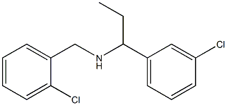 [(2-chlorophenyl)methyl][1-(3-chlorophenyl)propyl]amine Structure