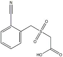 [(2-cyanobenzyl)sulfonyl]acetic acid,,结构式
