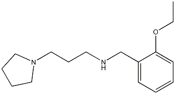 [(2-ethoxyphenyl)methyl][3-(pyrrolidin-1-yl)propyl]amine Struktur