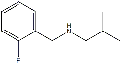 [(2-fluorophenyl)methyl](3-methylbutan-2-yl)amine 结构式