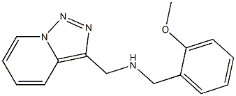 [(2-methoxyphenyl)methyl]({[1,2,4]triazolo[3,4-a]pyridin-3-ylmethyl})amine Structure