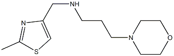 [(2-methyl-1,3-thiazol-4-yl)methyl][3-(morpholin-4-yl)propyl]amine,,结构式