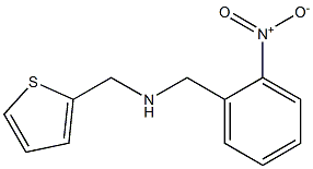 [(2-nitrophenyl)methyl](thiophen-2-ylmethyl)amine,,结构式