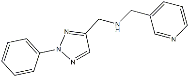 [(2-phenyl-2H-1,2,3-triazol-4-yl)methyl](pyridin-3-ylmethyl)amine 结构式
