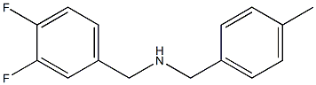 [(3,4-difluorophenyl)methyl][(4-methylphenyl)methyl]amine Structure