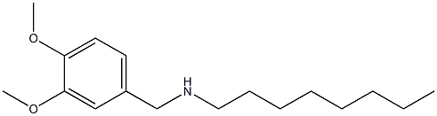 [(3,4-dimethoxyphenyl)methyl](octyl)amine,,结构式
