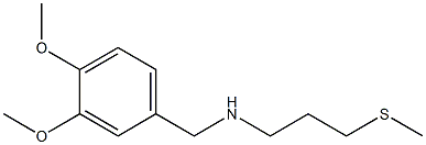 [(3,4-dimethoxyphenyl)methyl][3-(methylsulfanyl)propyl]amine,,结构式