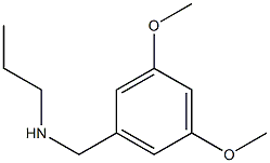 [(3,5-dimethoxyphenyl)methyl](propyl)amine,,结构式