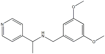 [(3,5-dimethoxyphenyl)methyl][1-(pyridin-4-yl)ethyl]amine 结构式