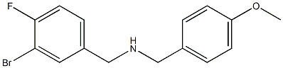 [(3-bromo-4-fluorophenyl)methyl][(4-methoxyphenyl)methyl]amine Structure