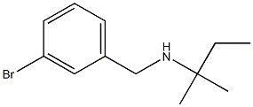 [(3-bromophenyl)methyl](2-methylbutan-2-yl)amine 化学構造式