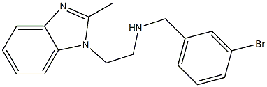 [(3-bromophenyl)methyl][2-(2-methyl-1H-1,3-benzodiazol-1-yl)ethyl]amine Structure