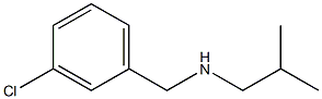 [(3-chlorophenyl)methyl](2-methylpropyl)amine Struktur