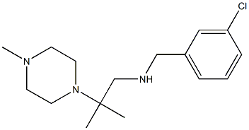 [(3-chlorophenyl)methyl][2-methyl-2-(4-methylpiperazin-1-yl)propyl]amine Structure