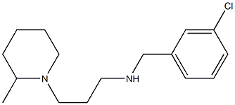 [(3-chlorophenyl)methyl][3-(2-methylpiperidin-1-yl)propyl]amine Structure