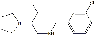 [(3-chlorophenyl)methyl][3-methyl-2-(pyrrolidin-1-yl)butyl]amine 结构式
