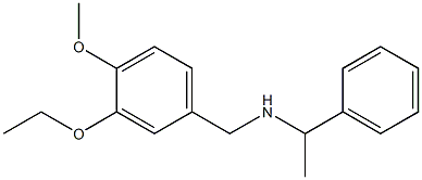 [(3-ethoxy-4-methoxyphenyl)methyl](1-phenylethyl)amine Structure