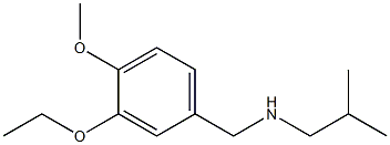 [(3-ethoxy-4-methoxyphenyl)methyl](2-methylpropyl)amine,,结构式