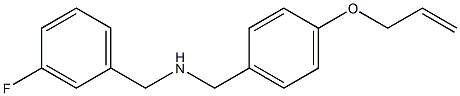 [(3-fluorophenyl)methyl]({[4-(prop-2-en-1-yloxy)phenyl]methyl})amine|