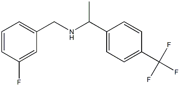 [(3-fluorophenyl)methyl]({1-[4-(trifluoromethyl)phenyl]ethyl})amine Structure