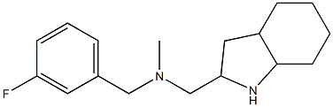 [(3-fluorophenyl)methyl](methyl)(octahydro-1H-indol-2-ylmethyl)amine Structure