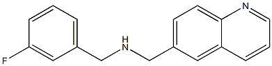 [(3-fluorophenyl)methyl](quinolin-6-ylmethyl)amine Structure