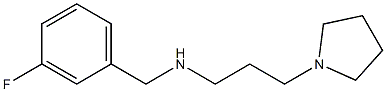 [(3-fluorophenyl)methyl][3-(pyrrolidin-1-yl)propyl]amine,,结构式