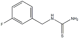 [(3-fluorophenyl)methyl]thiourea 结构式