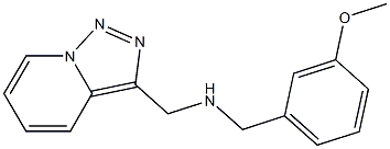 [(3-methoxyphenyl)methyl]({[1,2,4]triazolo[3,4-a]pyridin-3-ylmethyl})amine Struktur