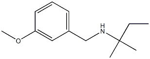 [(3-methoxyphenyl)methyl](2-methylbutan-2-yl)amine,,结构式