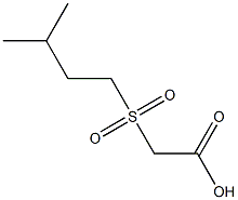 [(3-methylbutyl)sulfonyl]acetic acid Structure