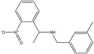 [(3-methylphenyl)methyl][1-(2-nitrophenyl)ethyl]amine Structure