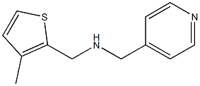 [(3-methylthiophen-2-yl)methyl](pyridin-4-ylmethyl)amine Struktur