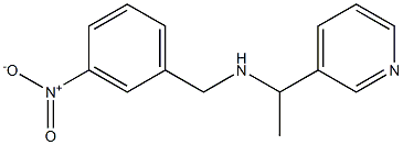 [(3-nitrophenyl)methyl][1-(pyridin-3-yl)ethyl]amine 结构式